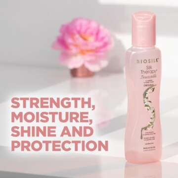 BioSilk Irresistible Leave-in Treatment - For All Hair Types, Jasmine & Honey Scent, 2.26 Oz