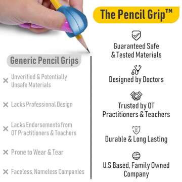 The Pencil Grip Pencil Grips, The Crossover Grip, Metallic Ergonomic Writing Aid For Righties And Le...