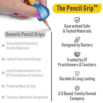The Pencil Grip Pencil Grips, The Crossover Grip, Metallic Ergonomic Writing Aid For Righties And Le...