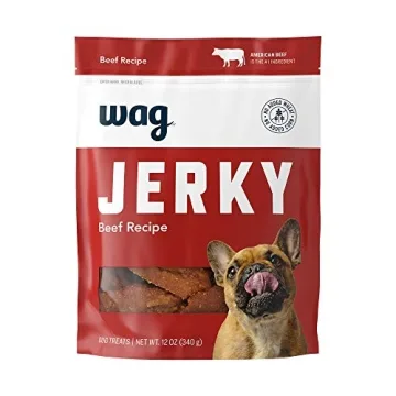 Amazon Brand - Wag Soft & Tender American Jerky Dog Treats - Beef Recipe (12 oz)