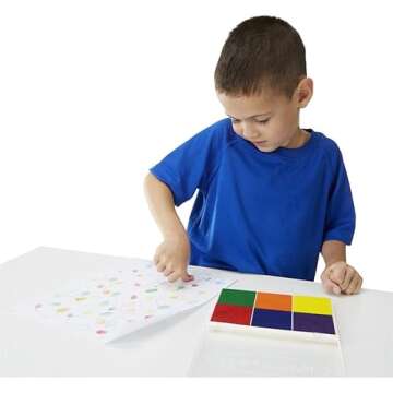 Melissa & Doug Rainbow Stamp Pad for Creative Fun 3+