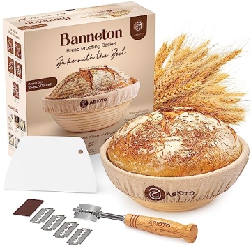 Complete Banneton Bread Proofing Basket Set for Sourdough Lovers