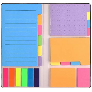 Sticky Notes Set, Post Self-Stick Notes Pads for Journaling Notebook Planner Study, Office Supplies ...