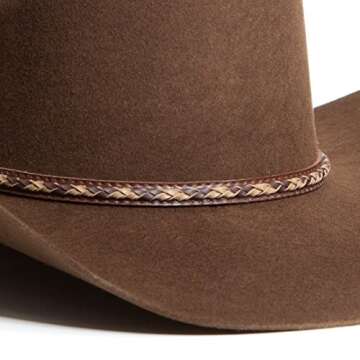 Justin Men's Plains 2X Wool Cowboy Hat - Stylish Comfort in Brown