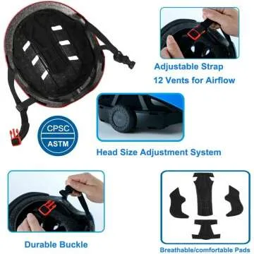 Retrospec Dakota Premium Multi-Sport Helmet