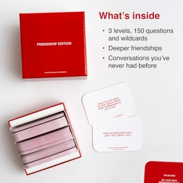 WE'RE NOT REALLY STRANGERS Card Game for Connections and Fun