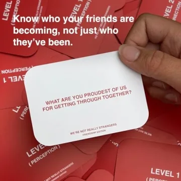 WE'RE NOT REALLY STRANGERS Card Game for Connections and Fun