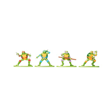 TMNT Turtle Lair Nano Scene Die-Cast Figures Collectible
