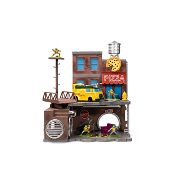 TMNT Turtle Lair Nano Scene Die-Cast Figures Collectible