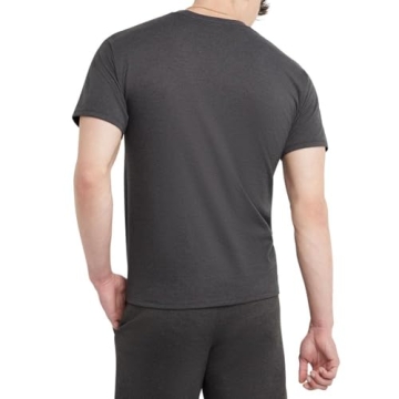 Champion Men's Script Logo T-Shirt in Granite Heather