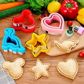 Tiblue 20 PCS Kids Sandwich Cutter Set for Fun Lunches