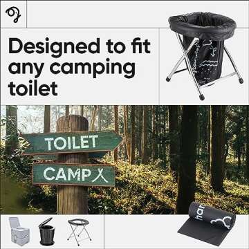 Green Elephant Portable Toilet Bags - Camping Toilet Bags, Camping Potty Bags for Portable Toilet, P...