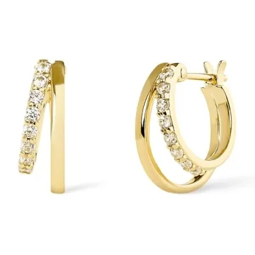 Ana Luisa Double Hoop Earrings - Elegant & Eco-Friendly