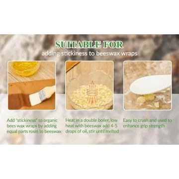 Premium Pine Resin for DIY Beeswax Wraps and Grip