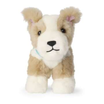 American Girl Corinne Tan Girl of the Year 2022 18-inch Doll Corinne's Dog Pet Flurry w/Backpack and Treats, For Ages 8+