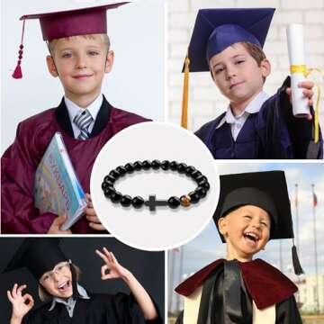 GIFT4U Graduation Gifts for Him 2024 - High School Graduation Bracelets College Gradaution Gifts Class of 2024 High School Graduation Gifts for Him