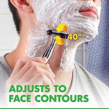 Gillette Mach3 Disposable Razors for Sensitive Skin - 6 Count