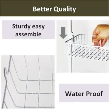 Comelyjewel Over Door Organizer: 5-Tier Kitchen and Bathroom Rack for Extra Space