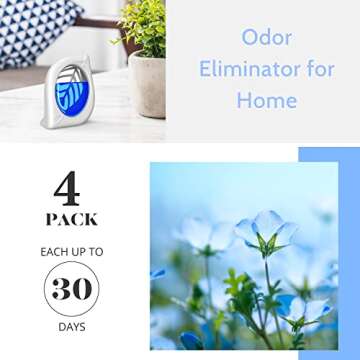 Air Freshener for Home - 4 Pack Fresh Scent Odor Eliminator