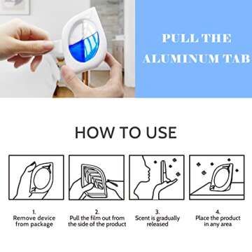 Air Freshener for Home - 4 Pack Fresh Scent Odor Eliminator