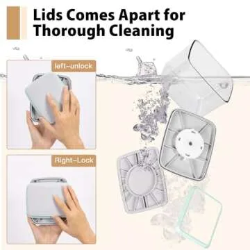 Uamector 2-Piece Airtight Food Storage Container Set