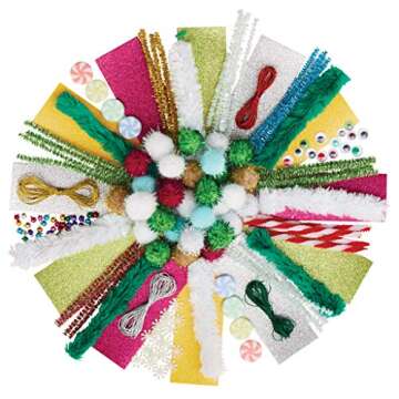 Kid Made Modern Christmas Craft Kits Holiday Craft Kit - Handmade Festive Decorations and Gifts, Arts and Crafts Supplies