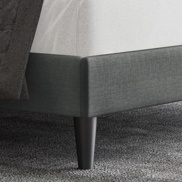 Stylish Allewie Queen Size Bed Frame with Tufted Headboard