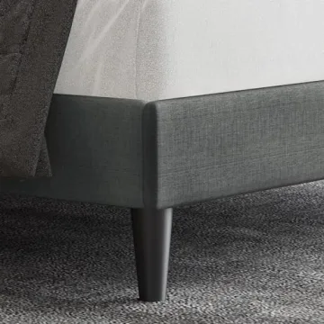 Stylish Allewie Queen Size Bed Frame with Tufted Headboard