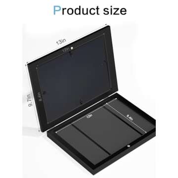 Orionstar Kids Art Frames, Artwork Picture Frames Changeable with Stand, Front Opening Picture Displ...