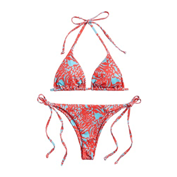 SweatyRocks Women's Stylish Triangle Bikini Set for Summer