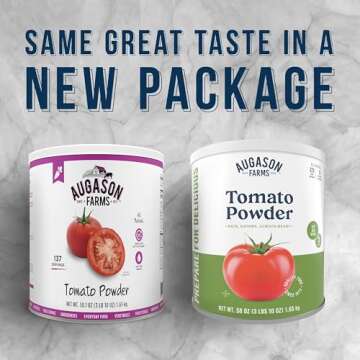 Augason Farms Tomato Powder Can, Emergency Food Supply, Everyday Meals, 329 Servings
