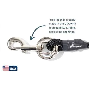 The Walkie No Pull Dog Leash - Gentle, Effective, Encourages Loose Leash Walking - Made in USA - Neo...