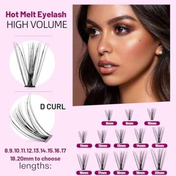 Dedila 8/10/12/14/16/17/18/20mm 60pcs 20 Root Grafting Individual False Eyelashes Mink Natural Long ...