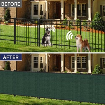 Privacy Fence Screen 6'x50' Heavy Duty Green Mesh