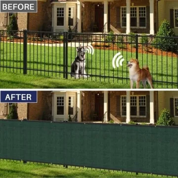 Privacy Fence Screen 6'x50' Heavy Duty Green Mesh