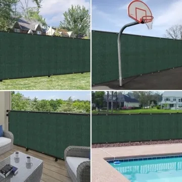 Privacy Fence Screen 6'x50' Heavy Duty Green Mesh