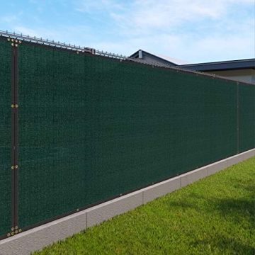 Privacy Fence Screen 6'x50' Heavy Duty Green Mesh