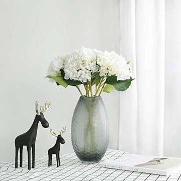 Kimura's Cabin 6 Pcs Luxury Silk White Hydrangeas