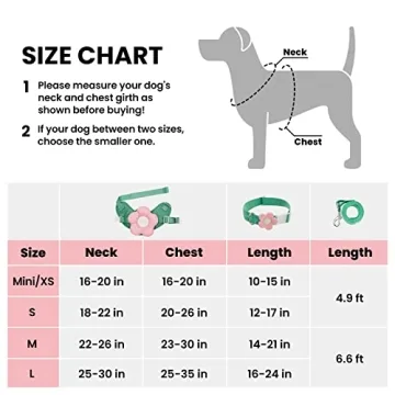 VETRESKA Adjustable Dog Harness and Leash Set for All Sizes