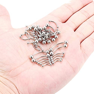 36PCS Stainless Steel Body Piercing Jewelry Set for All Styles