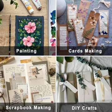 Prstincol 30 Pcs Scrapbook Paper Textured Paper, A4 Craft Scrapbooking Paper Mulberry Paper Special ...