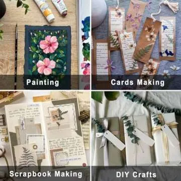 Prstincol 30 Pcs Scrapbook Paper Textured Paper, A4 Craft Scrapbooking Paper Mulberry Paper Special ...