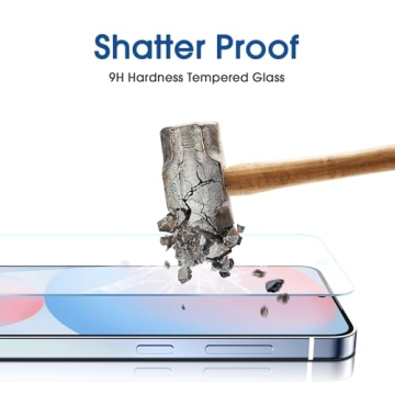 amFilm Auto-Alignment OneTouch for Samsung Galaxy S24 FE 6.7'' Screen Protector + Camera Lens Protector,Tempered Glass,30 Seconds Installation, Bubble Free, Case Friendly, Anti-Scratch [2+2 Pack]