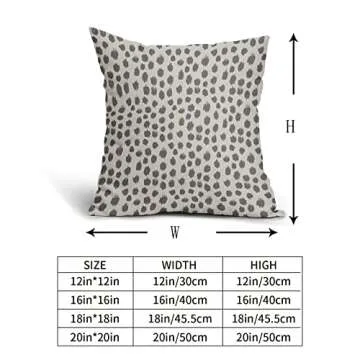 Stylish Grey Gray Cream Pillow Covers - Boho Design Set