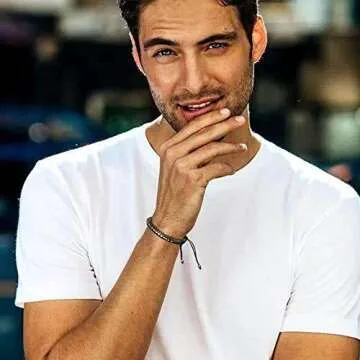 Mens Gifts Valentines Day Gifts for Boyfriend I Love You Gifts for Men Him Morse Code Anniversary Bracelets Gifts for Husband Inspirational Mens Bracelets Dad Gifts from Daughter Jewelry