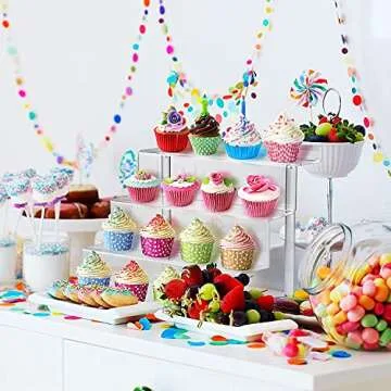 12 Inch Acrylic Shelf for Perfume Organizer in 3 Pack, 4 Tier Funko POP Shelves, Cologne Organizer Tiered Riser Display Stand, Acrylic Display for Decoration and Organizer