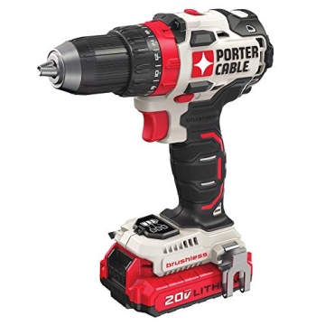 PORTER-CABLE 20V MAX Cordless Drill Driver Kit with 2 Batteries and Charger, 1/2 Inch (PCCK607LB)