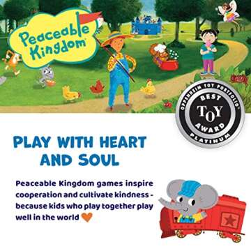 Peaceable Kingdom Games for Parents & Their 2-Year-olds: Chugga Choo – Color-Learning Puzzle Game – 32pc Learning Game for Toddlers