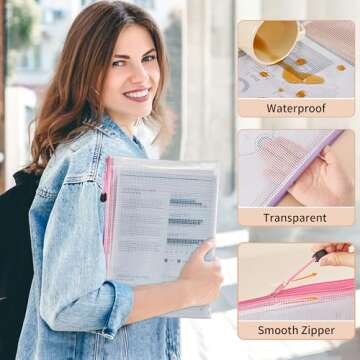 JARLINK 20PCS Mesh Zipper Pouches - Durable and Waterproof