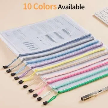 JARLINK 20PCS Mesh Zipper Pouches - Durable and Waterproof